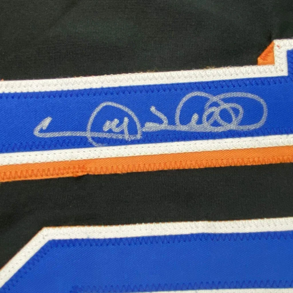 Autographed Gary Sheffield Mets jersey with blue, orange, white trim for professional sports fans