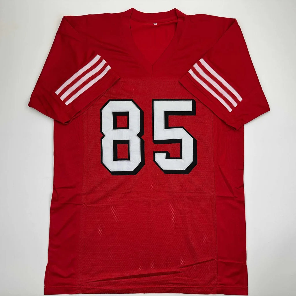 Autographed George Kittle custom San Francisco 49ers red jersey with number 85