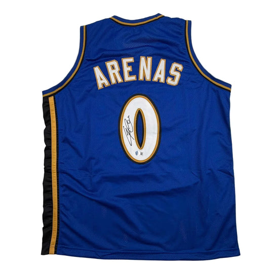 Autographed Gilbert Arenas Washington Blue Basketball Jersey Beckett BAS COA | Hall of Fame Sports Memorabilia | vintageantiquesgifts.com