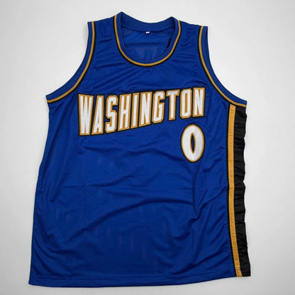 Autographed Gilbert Arenas Washington Blue Basketball Jersey Beckett BAS COA | Authenticated Signed Sports Jersey | vintageantiquesgifts.com