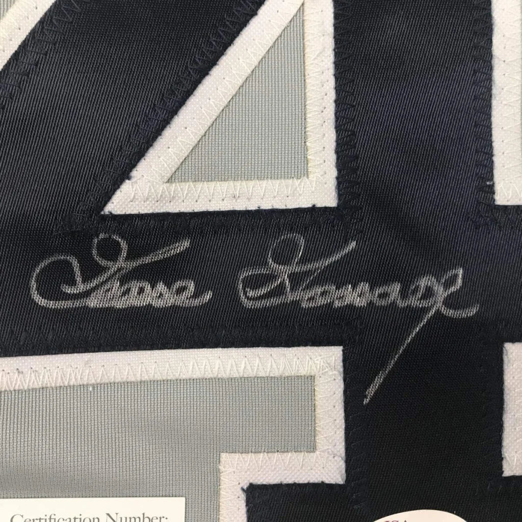 Autographed Goose Gossage custom New York Yankees jersey back, number 4, JSA COA