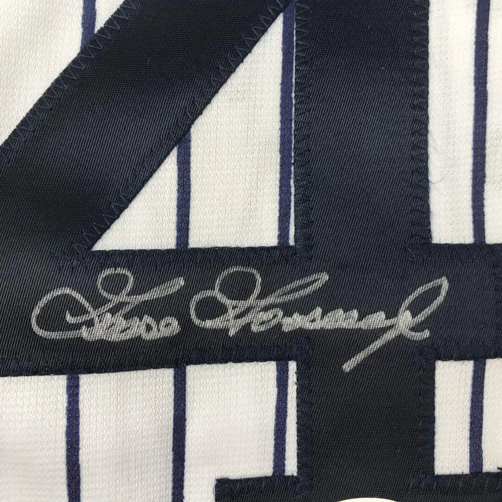 Autographed Goose Gossage New York Pinstripe Baseball Jersey JSA COA | Authenticated Signed Sports Jersey | vintageantiquesgifts.com