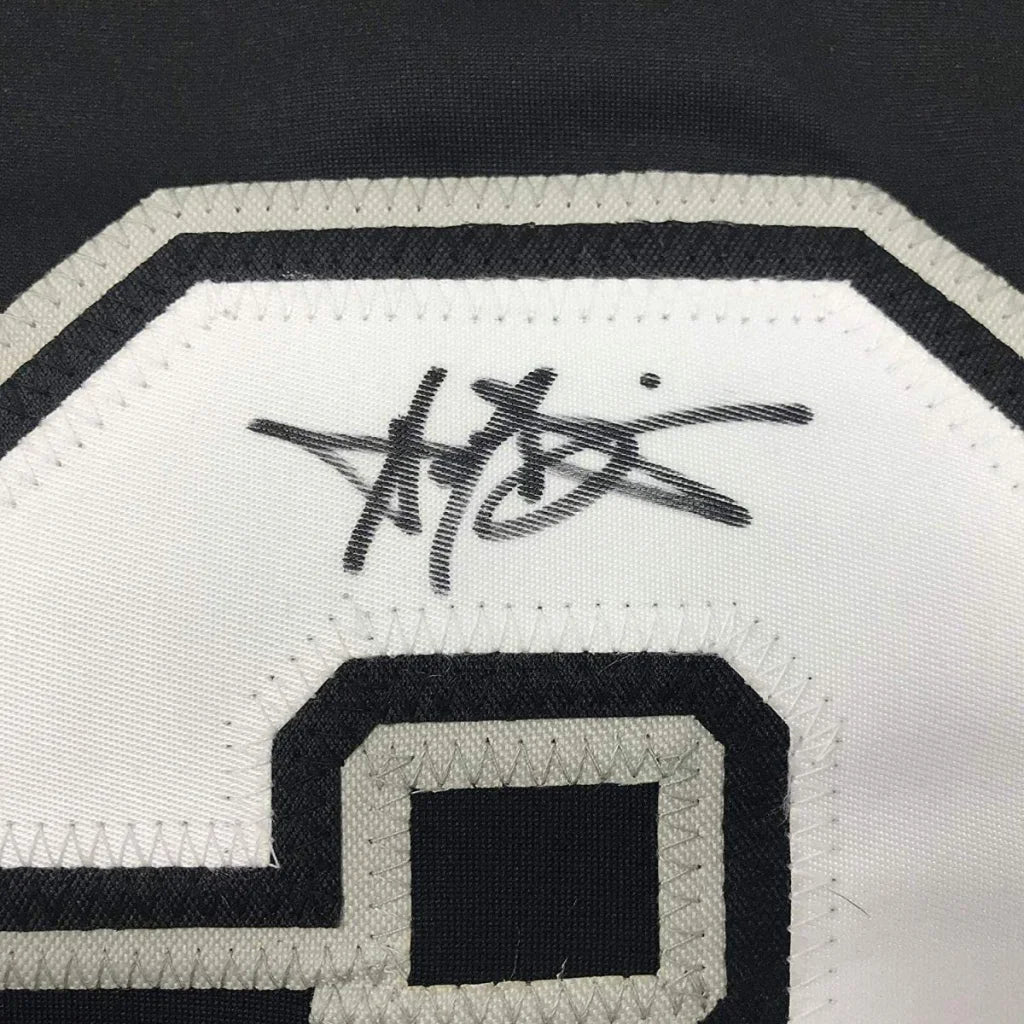 Autographed Harold Baines Chicago Black Jersey with Beckett BAS COA