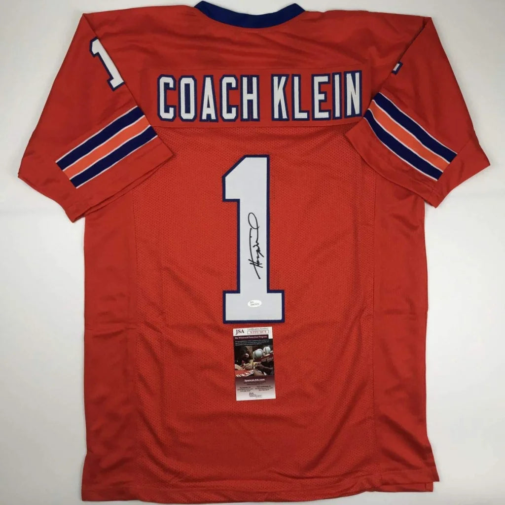 Autographed Henry Winkler Coach Klein The Waterboy SCLSU Mud Dogs Orange Football Jersey JSA COA | Hall of Fame Sports Memorabilia | vintageantiquesgifts.com