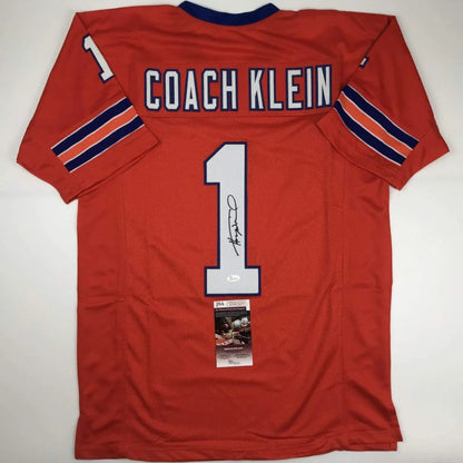 Autographed Henry Winkler Coach Klein The Waterboy SCLSU Mud Dogs Orange Football Jersey JSA COA | Hall of Fame Sports Memorabilia | vintageantiquesgifts.com