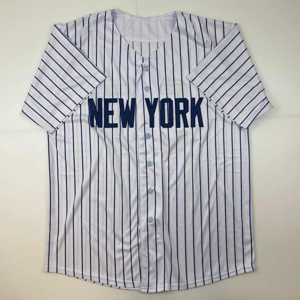 Autographed Hideki Matsui New York pinstripe custom jersey, professional sports