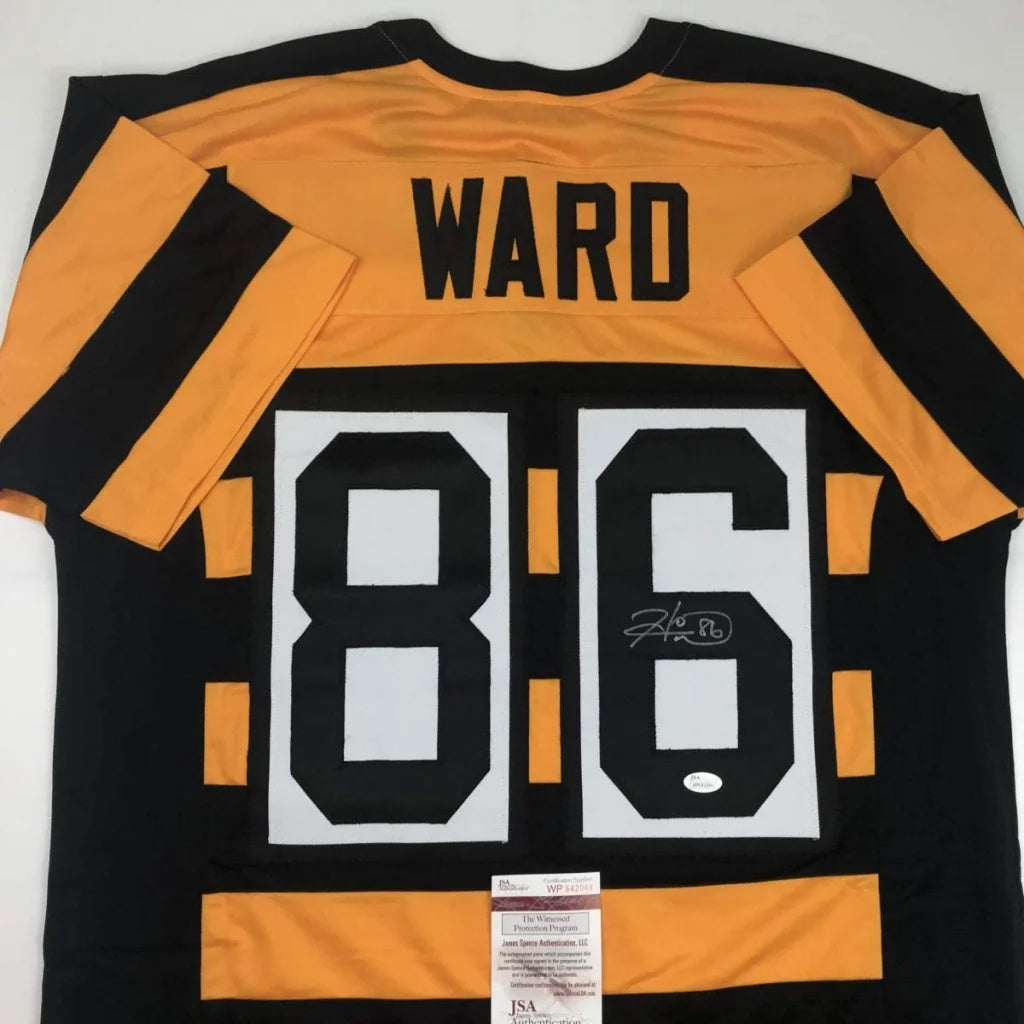 Autographed Hines Ward Pittsburgh Bumble Bee custom jersey back, number 86