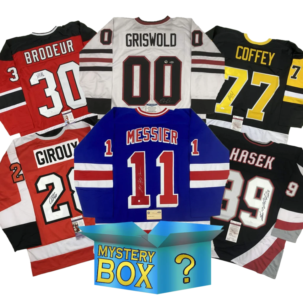 Autographed Messier #11 custom jersey in mystery box with COA