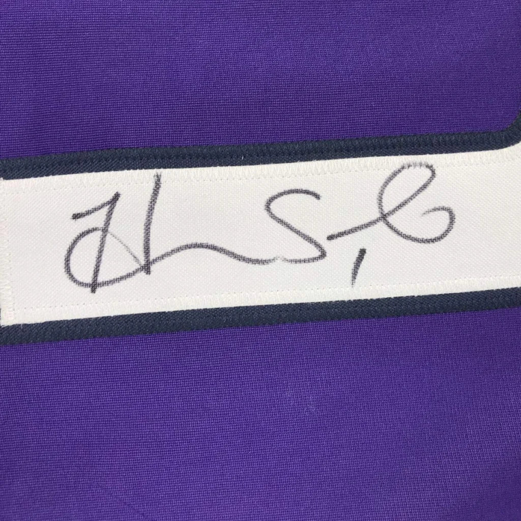 Autographed Hope Solo Purple Long Sleeve Soccer Team USA World Cup Jersey JSA COA | Authenticated Signed Sports Jersey | vintageantiquesgifts.com