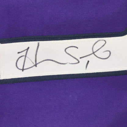 Autographed Hope Solo Purple Long Sleeve Soccer Team USA World Cup Jersey JSA COA | Authenticated Signed Sports Jersey | vintageantiquesgifts.com