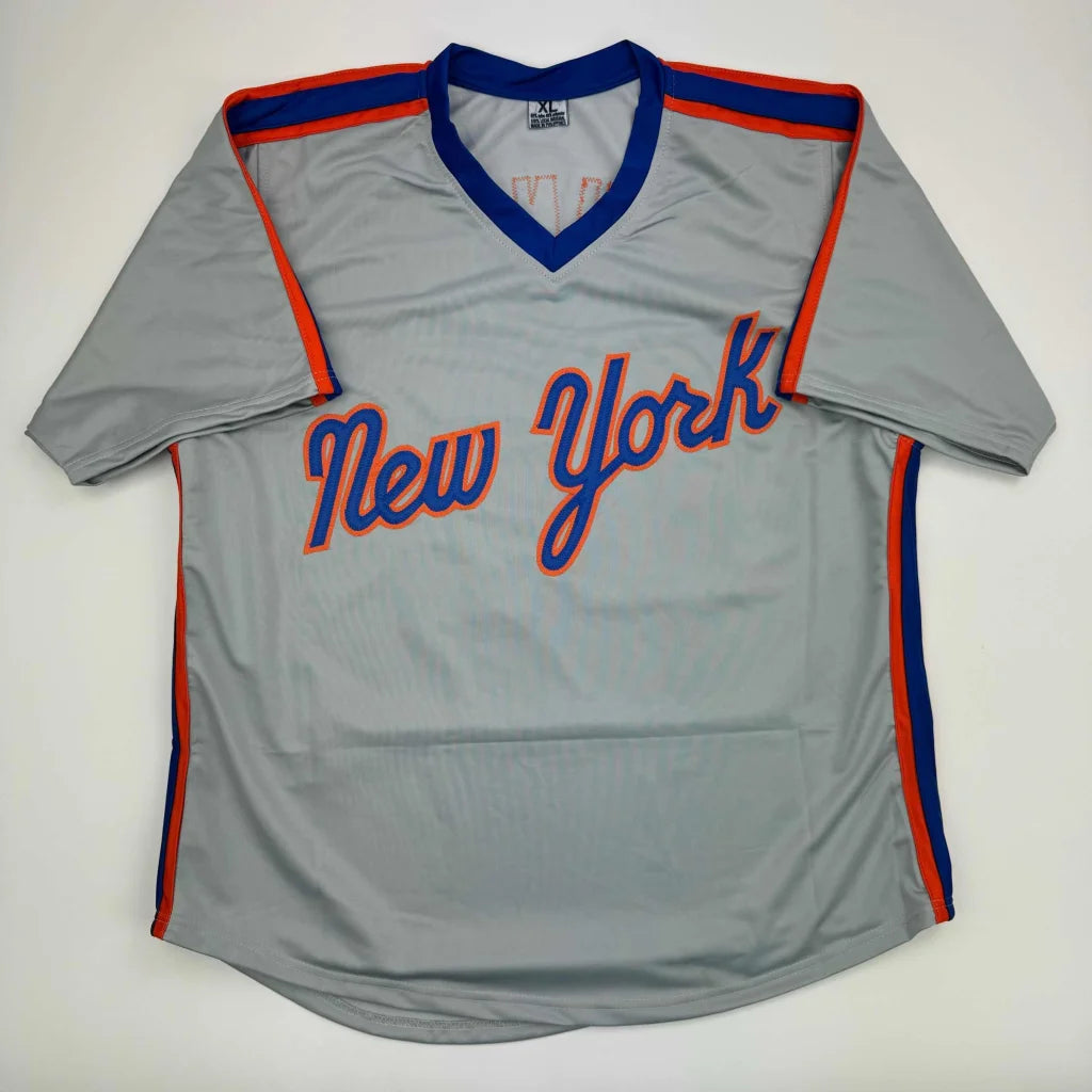 Autographed Howard Johnson HOJO New York Grey Baseball Jersey JSA COA | Authenticated Signed Sports Jersey | vintageantiquesgifts.com