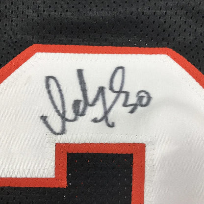 Autographed Ickey Woods Cincinnati black custom jersey with JSA COA