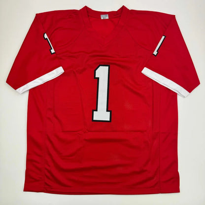 Autographed Isiah Pacheco Rutgers Red College Football Jersey JSA COA | Authenticated Signed Sports Jersey | vintageantiquesgifts.com