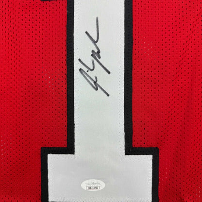 Autographed Isiah Pacheco Rutgers Red College Football Jersey JSA COA | Authenticated Signed Sports Jersey | vintageantiquesgifts.com
