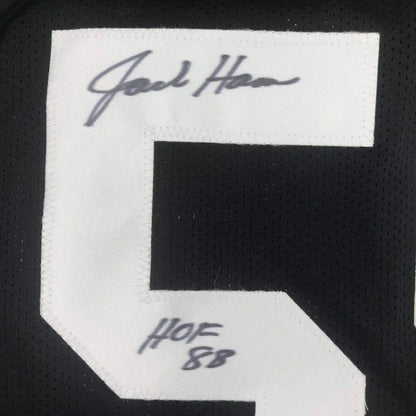Black Jack Ham HOF custom jersey with white number 5 and signature for sports fans