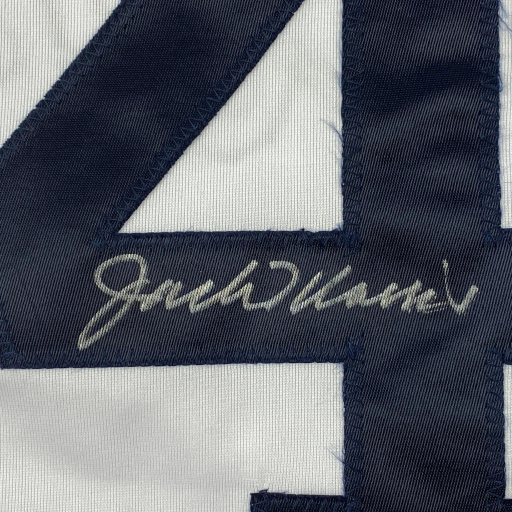 Autographed Jack Morris Detroit Tigers custom jersey with number 4, JSA COA