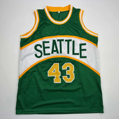 Autographed Jack Sikma Seattle Green Basketball Jersey JSA COA | Authenticated Signed Sports Jersey | vintageantiquesgifts.com