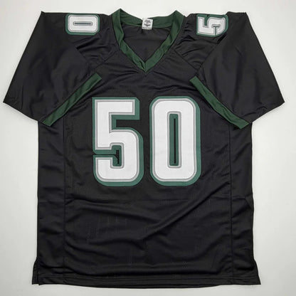 Autographed Jaelan Phillips Philadelphia Black Football Jersey PSA/DNA COA | Authenticated Signed Sports Jersey | vintageantiquesgifts.com