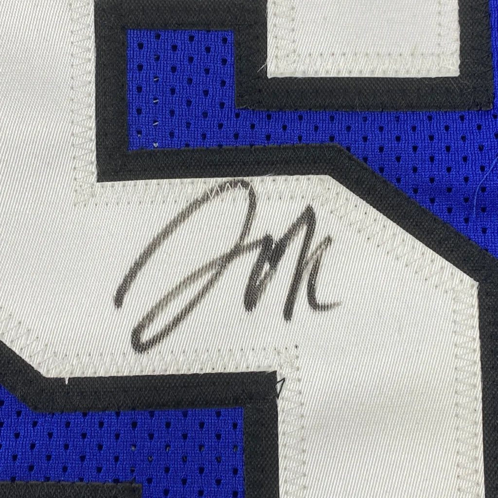 Autographed blue and white custom jersey from Okafor 15 for professional sports fans