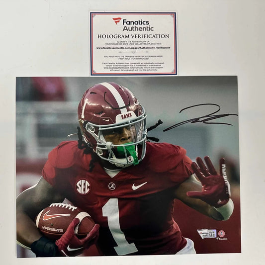 Authentic Alabama Crimson Tide autographed football photo with third party authentication