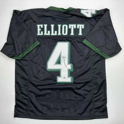Custom dark green Elliott 4 jersey, professional sports collectible