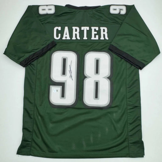 Green and black custom jersey with CARTER 98 for professional sports fans