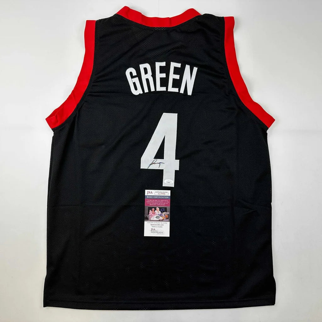Autographed Jalen Green #4 Houston Black Basketball Jersey JSA COA | Hall of Fame Sports Memorabilia | vintageantiquesgifts.com