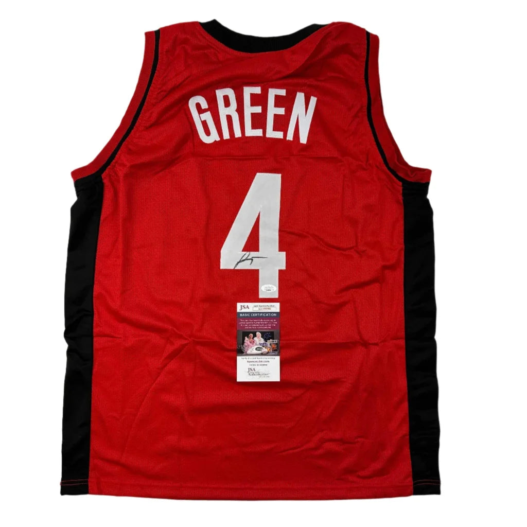 Autographed Jalen Green #4 Houston red custom jersey, professional sports