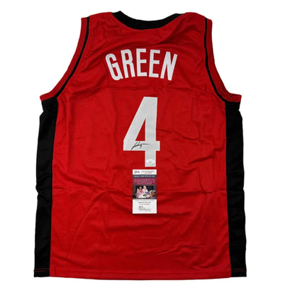 Autographed Jalen Green #4 Houston red custom jersey, professional sports