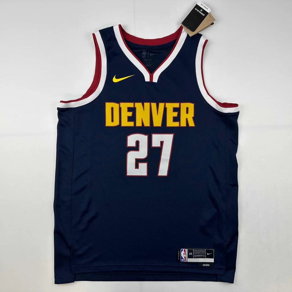 Autographed Jamal Murray Denver Nuggets blue jersey number 27