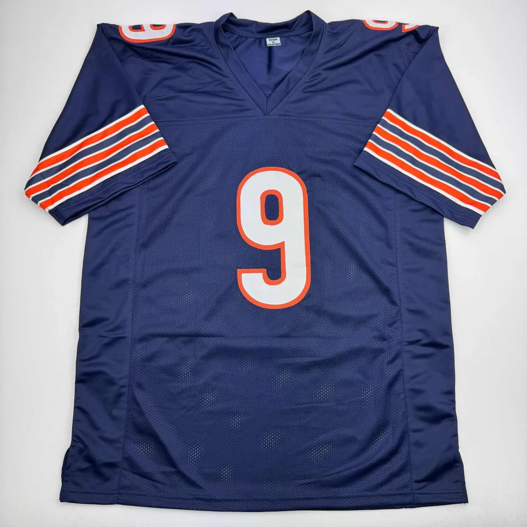 Autographed Jaquan Brisker Chicago Blue Football Jersey JSA COA | Authenticated Signed Sports Jersey | vintageantiquesgifts.com
