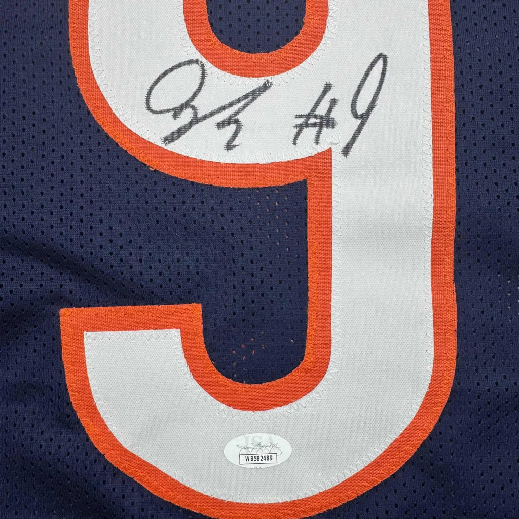 Autographed Jaquan Brisker Chicago Blue Football Jersey JSA COA | Authenticated Signed Sports Jersey | vintageantiquesgifts.com