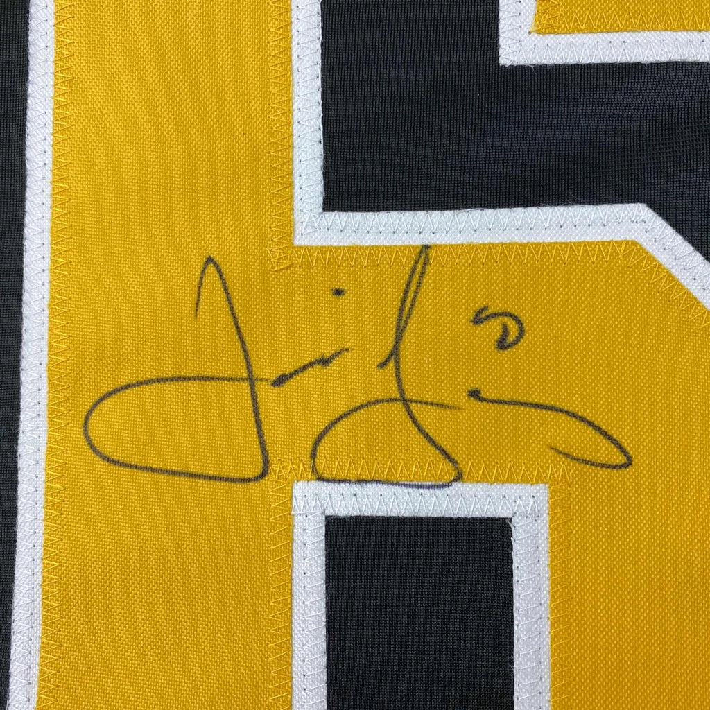 Autographed Jaromir Jagr custom jersey number 68 with JSA COA in black gold style