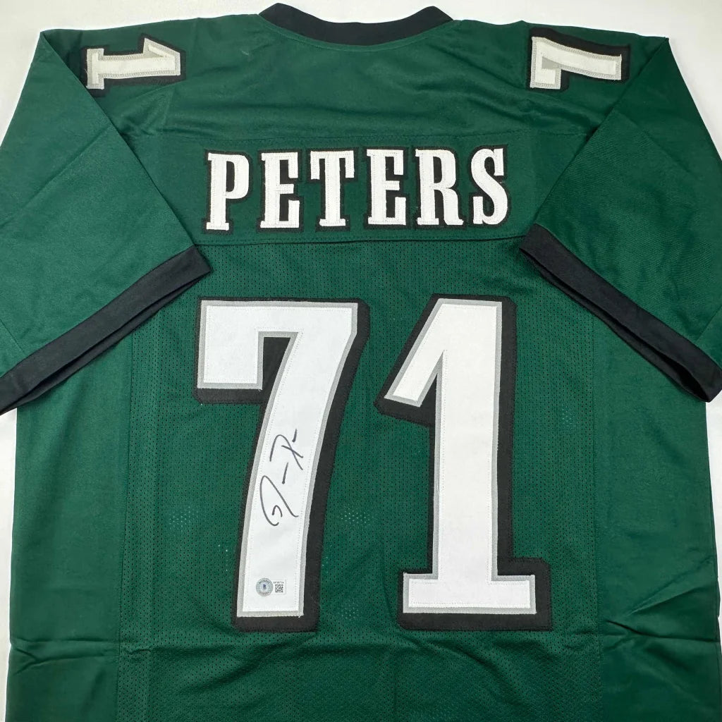 Green Peters 71 signed custom jersey from a professional sports league collectible