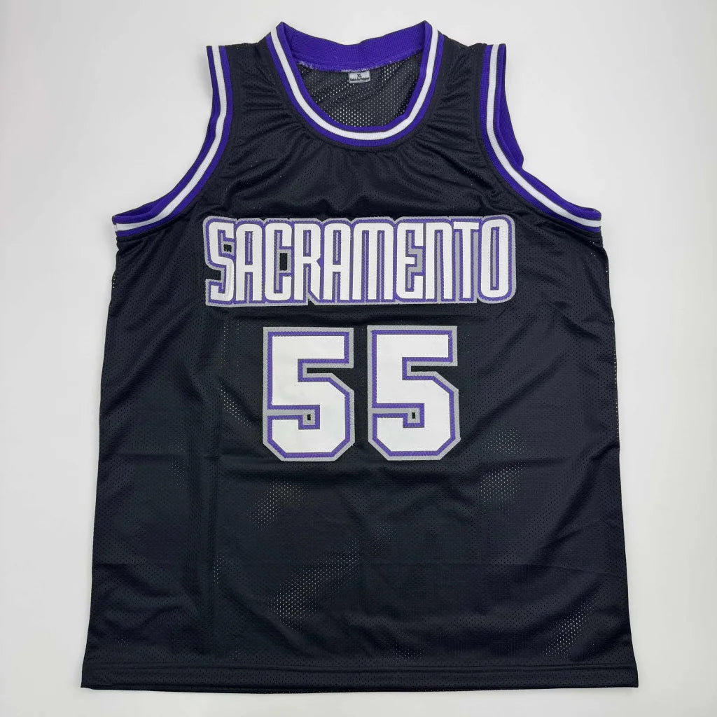Black and purple mesh Jason Williams Sacramento custom jersey with 55 and JSA COA