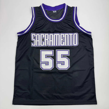 Black and purple mesh Jason Williams Sacramento custom jersey with 55 and JSA COA