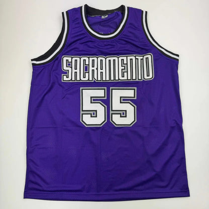 Autographed Jason Williams purple Sacramento Kings custom jersey JSA COA