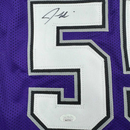Autographed Jason Williams custom purple mesh jersey number 5, JSA COA