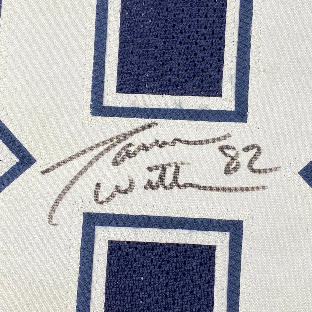 Autographed Jason Witten Dallas Cowboys custom jersey patch with Tanner 82 signature