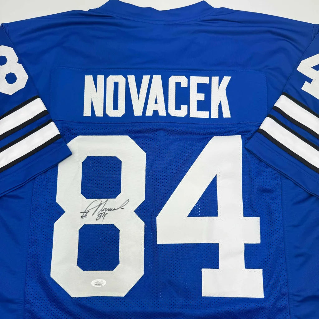 Blue Jay Novacek autographed custom jersey from professional sports league