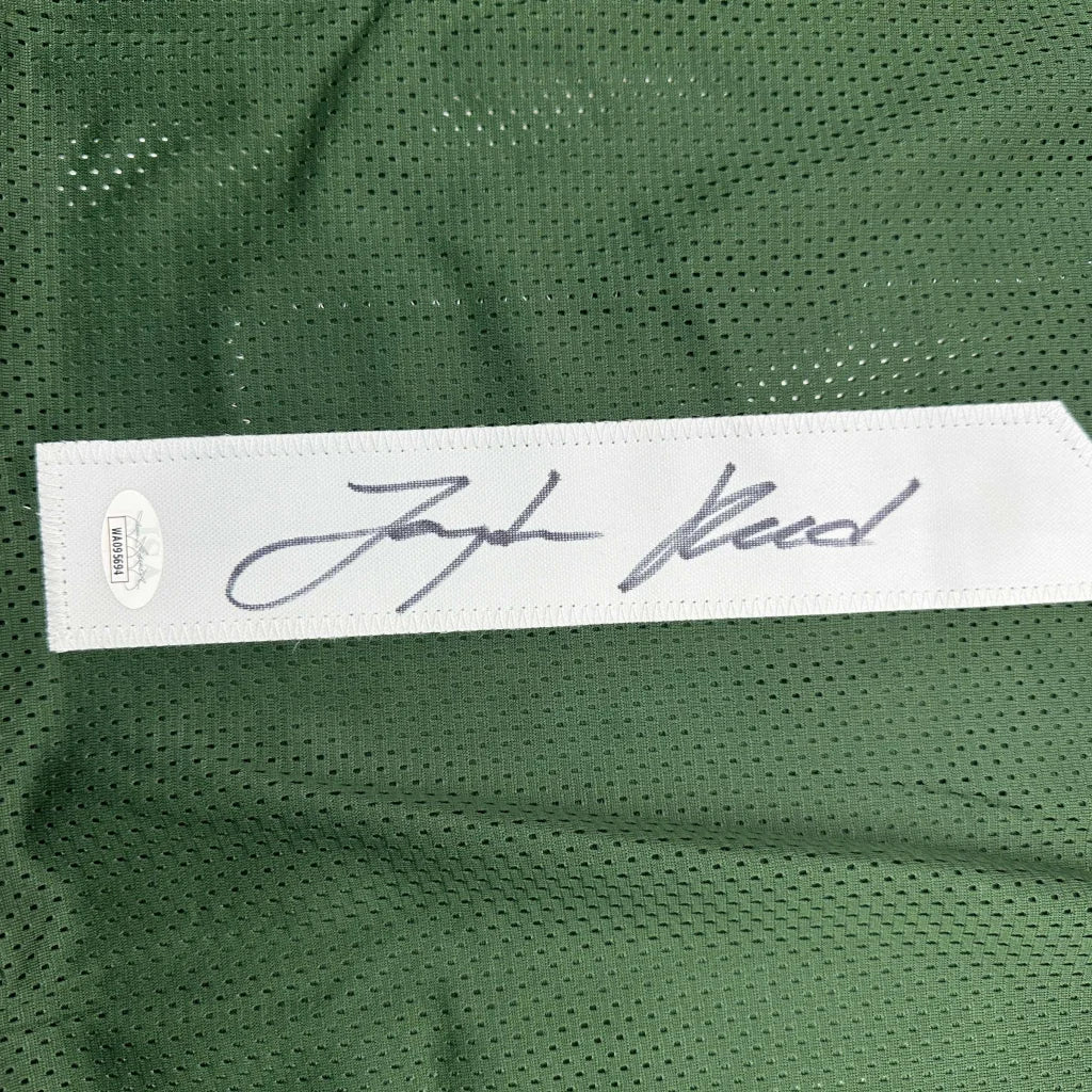 Autographed Jayden Reed Michigan State green custom jersey with JSA COA