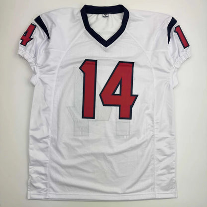 Autographed Jaylin Noel Houston White Football Jersey JSA COA | Authenticated Signed Sports Jersey | vintageantiquesgifts.com