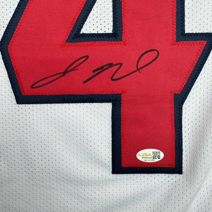 Autographed Jaylin Noel Houston White Football Jersey JSA COA | Authenticated Signed Sports Jersey | vintageantiquesgifts.com
