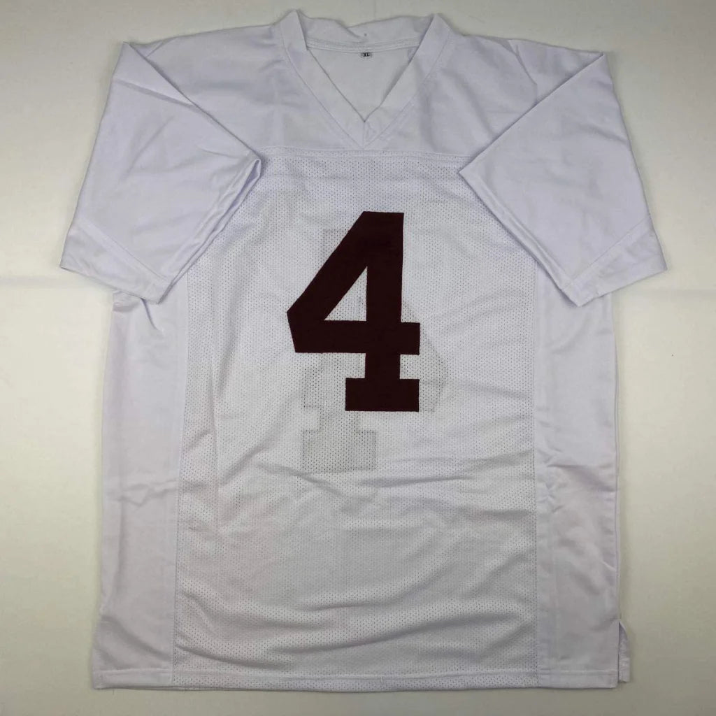 Jerry Jeudy custom jersey number 4 signed white collectible