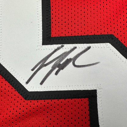 Autographed Jessie Tuggle Atlanta Red Football Jersey JSA COA | Authenticated Signed Sports Jersey | vintageantiquesgifts.com