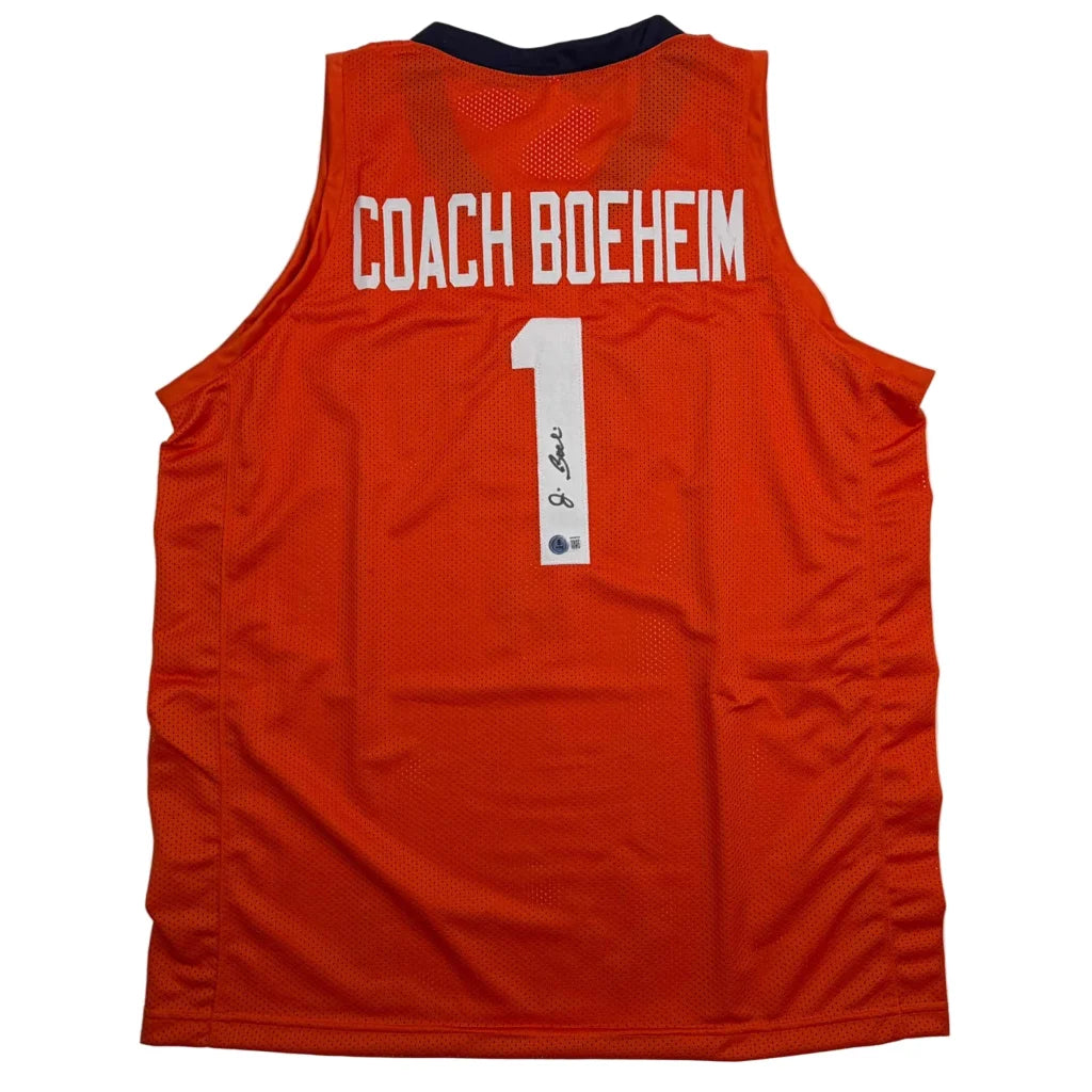 Autographed Jim Boeheim Syracuse Orange Coach College Basketball Jersey JSA COA | Hall of Fame Sports Memorabilia | vintageantiquesgifts.com