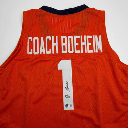 Autographed Jim Boeheim Syracuse Orange Coach College Basketball Jersey JSA COA | Certified Authentic Signed Memorabilia | vintageantiquesgifts.com