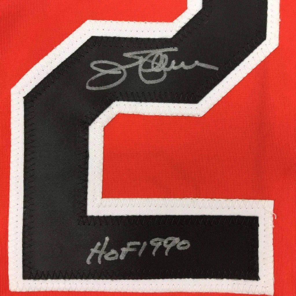 Autographed orange and black custom jersey with HoF 1990 from Professional Sports League