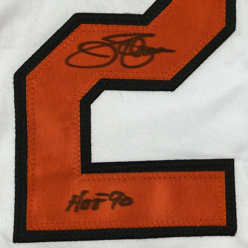 Orange and black number 2 on white Authentic Palmer 22 Custom Jersey from Professional Sports League