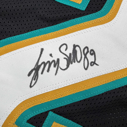 Autographed Jimmy Smith Jacksonville Black Football Jersey Beckett BAS COA | Authenticated Signed Sports Jersey | vintageantiquesgifts.com